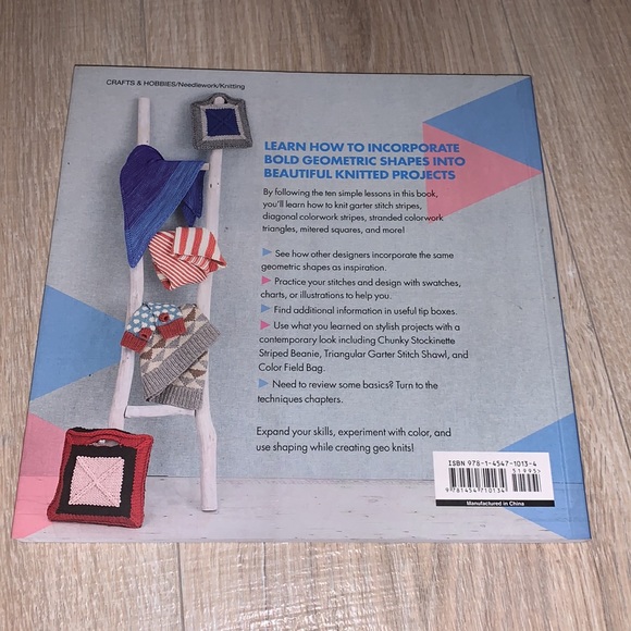 Geo Knits 10 lessons & projects for knitting book - Picture 2 of 6